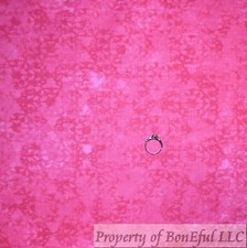 BonEful Fabric FQ Cotton Quilt Pink Flamingo Tonal Calico Blender Texture Print