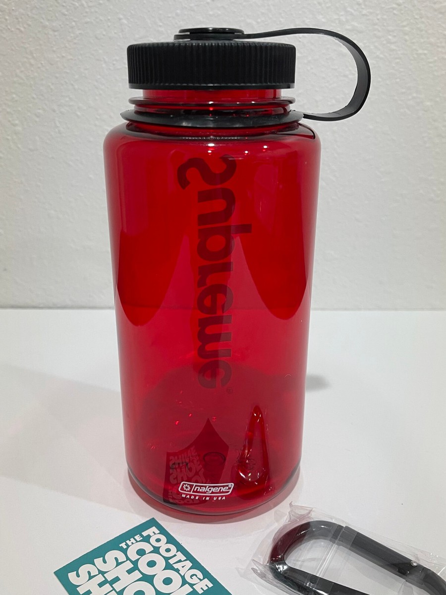 2014 NALGENE x SUPREME WIDE MOUTH 1000ML WATER BOTTLE RED BLACK