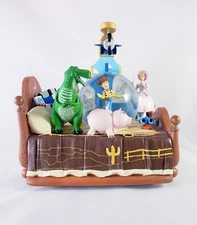 Disney Pixar Toy Story Andy's Bed Snow Globe Plays "You've Got a Friend in Me"