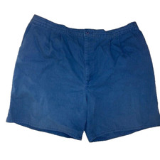 LIZ BAKER BLUE ELASTIC STRETCH WAIST SHORTS PLUS 26WP USA MADE