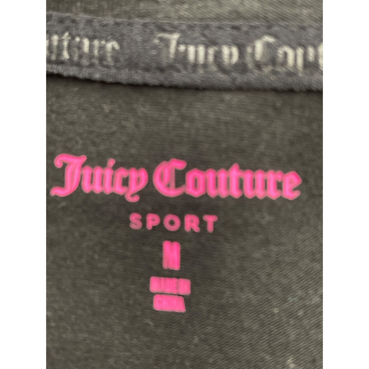Juicy Couture JUICY Sport Leopard Graphic Black Short Sleeve