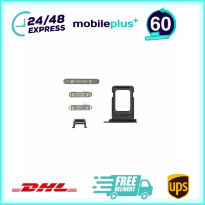 Tasten Set für iPhone 11 Pro Max Ersatz Stummschalttaste space grey