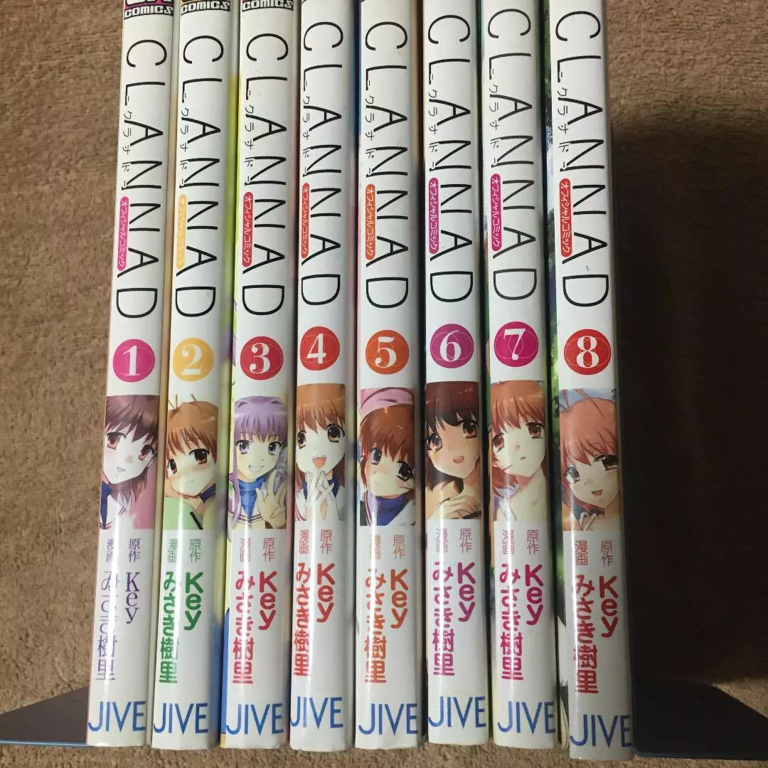 CLANNAD Vol.1-8 Set Complete Manga Comics Misaki Juri Japanese version