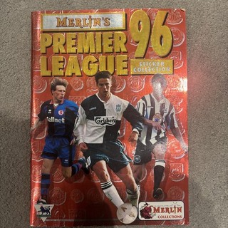 Completed 100% Merlin Premier League 1996 Sticker Album Book 96