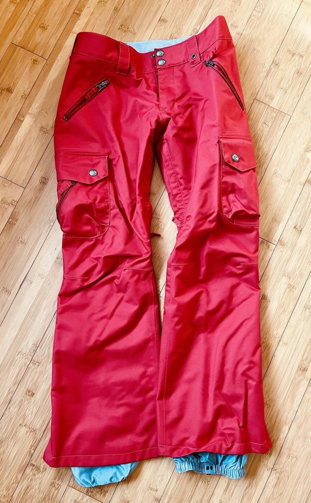 Women’s Burton Snowboard Pants Size Xs Color Red Barely Worn