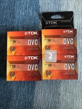 TDK DVC 60 Mini DV Digital Video Cassette Tape Superior Grade New Lot of 4