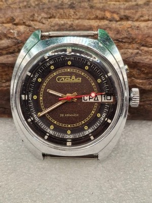 Slava Automatic.Vintage men's wristwatch. USSR.