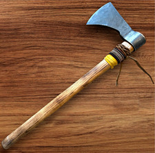 Collectible Original Hatchet Axe Handmade w/wooden handle & intricate bead work