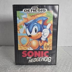 Sonic the Hedgehog 1 Sega Genesis First 1st Print Retail Version CIB Complete Te