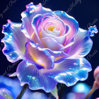 DIY Diamond Painting Vollbild Rose Blume Pflanze Gewächs Flora Blüte Magie