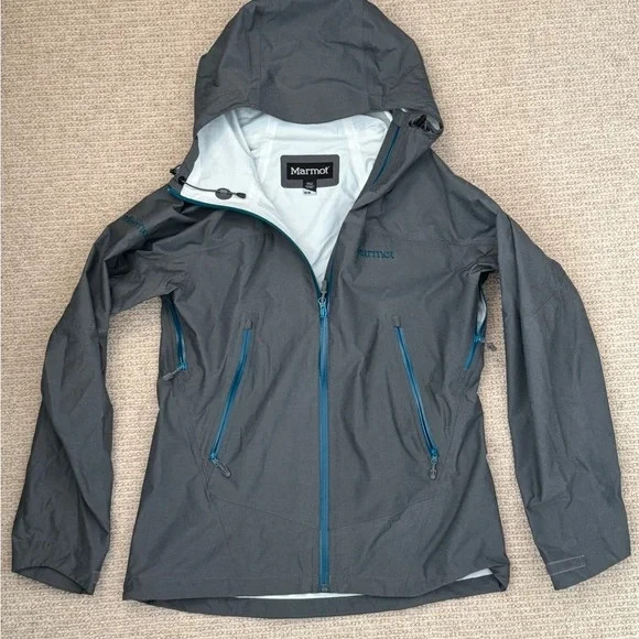 Marmot Eclipse Womans Gray  Waterproof Hooded Jac… - image 7