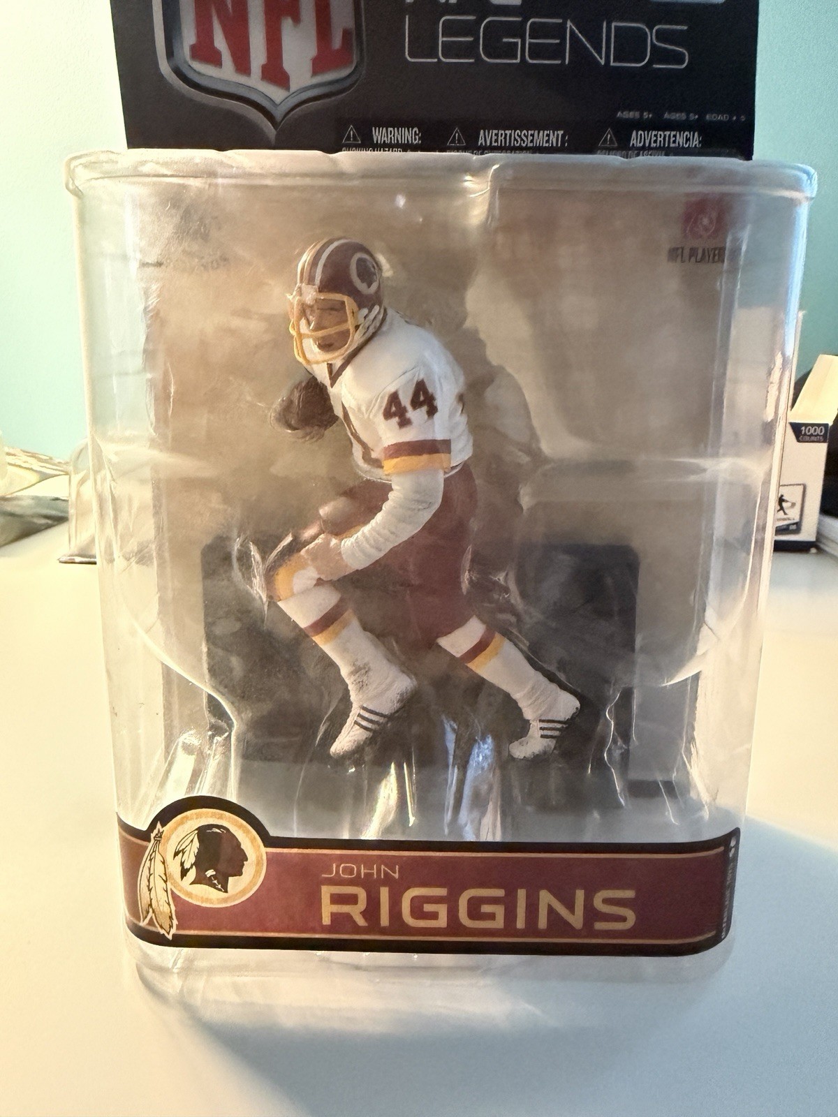McFARLANE NFL LEGENDS WASHINGTON REDSKINS JOHN RIGGINS ACTIO