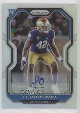 2020 Panini Prizm Rookie Silver Prizm Auto Julian Okwara #361 Auto 4f5