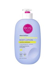 EOS Shea Better Body Lotion Vanilla Cashmere, 24-Hour Moisture