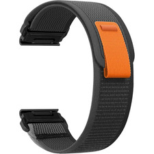 Armband QuickFit 26mm Elastisch Nylon Schwarz...