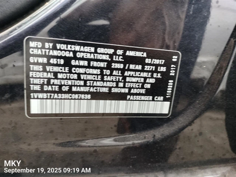 Interruptor de encendido encendido sin llave compatible con 16-19 PASSAT 7638829 Foto 2 de 4