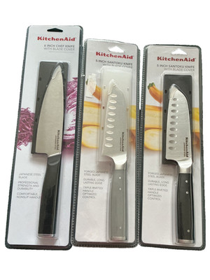 KitchenAid Messer einzeln / 3 versch. Farben und Laengen - OVP, in US gekauft 