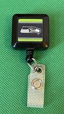 N.F.L Football Seattle Seahawks Retractable Security ID Badge Holder Reel