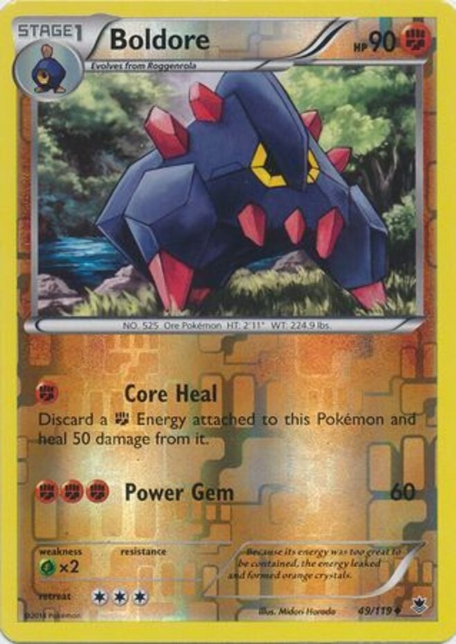 Boldore - 49/119 - Uncommon - Reverse Holo LP Phantom Forces
