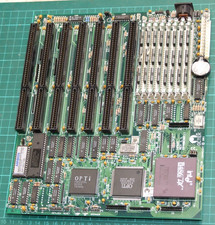 Octek Hawk 1.1 Socket 3 AT motherboard w/ Intel 486DX-33MHz CPU & 8Mb Ram