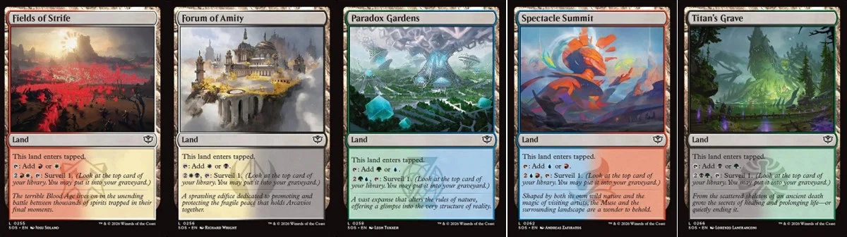Dual Lands Magic: The Gathering Near Mint or Better Common