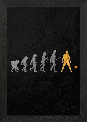 Menschliche Evolution der Ziege Gerahmtes Wandbild Poster Leinwanddruck Bild