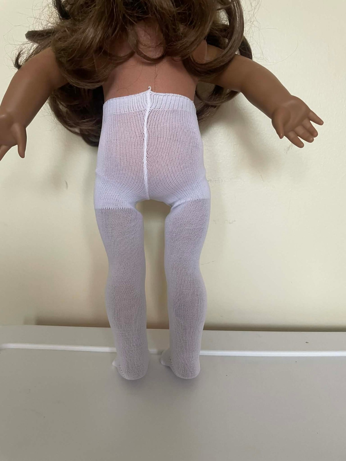 18 Inch Doll Tights Stocking - Fits American Girl Dolls - red, black, white