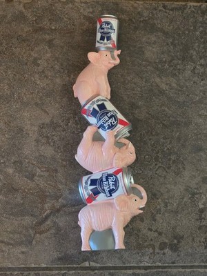 pabst blue ribbon elephants on parade taphandle.....free shipping