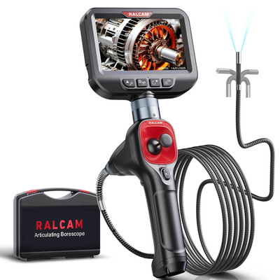 4-Way 360° Articulating Borescope, 6.2Mm Ultra-Slim Waterproof Inspection Camera