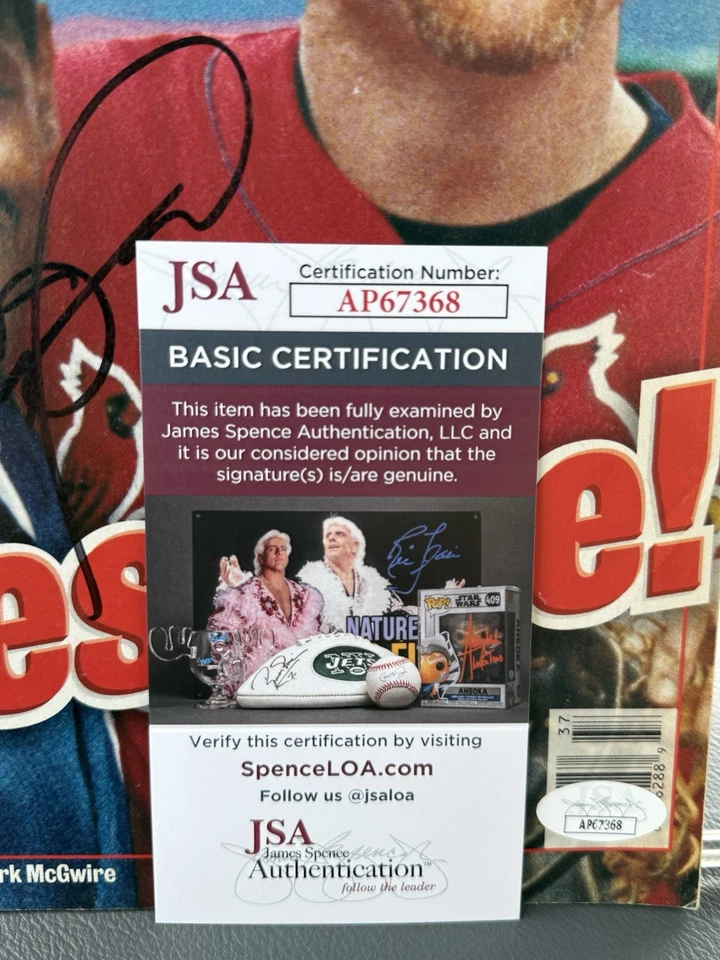 Sammy Sosa Signed AUTO NEWSWEEK Magazine 9/14/98 JSA COA w/ Mark McGwire - Image 4 of 4