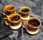 Rare Vintage Drip Glaze Mugs~Coffee Cups~Stoneware~MCM~Beauceware~Taiwan — photo 2