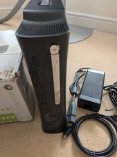 Microsoft Xbox 360 120GB Black Console with power pack, working ,Boxed