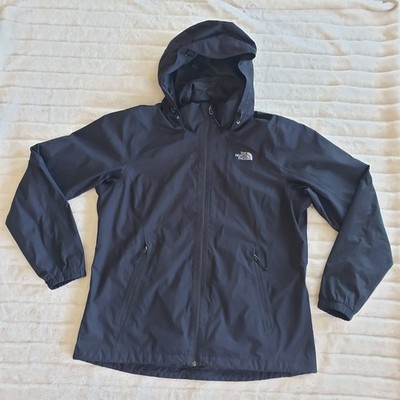 The North Face Women's Waterproof Dryvent Hooded Rain Jacket Black Size XL 