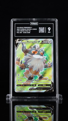 Galarian Perrserker V graded TAG 9 for sale on eBay