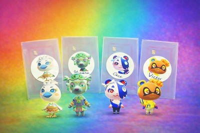 Amiibo Animal Crossing MINERU CECE TULIN VICHE Karten ALLE 4