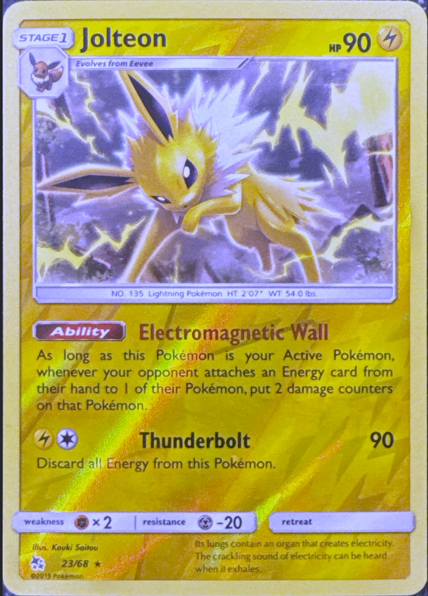 Jolteon - 23/68  - Reverse Holo - Hidden Fates - NM/M