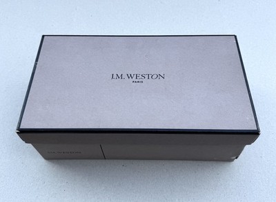 J.M. WESTON: Alte Leerkarton: SIGNATURE LOAFER BLACK ASTRAGAL