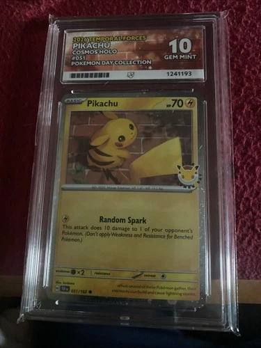 Pikachu Pokemon Day Collection 051/162 - ACE 10 2026 Cosmo Holo Promo Card