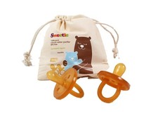 Sweetie Rubber Pacifier Natural Rubber Natural Rubber Pacifier Symmetrical