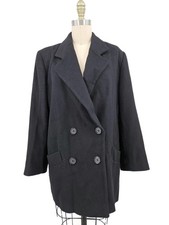 Abrigo de pelo Fleurette camel de colección para mujer M/L? Chaqueta negra de doble botonadura