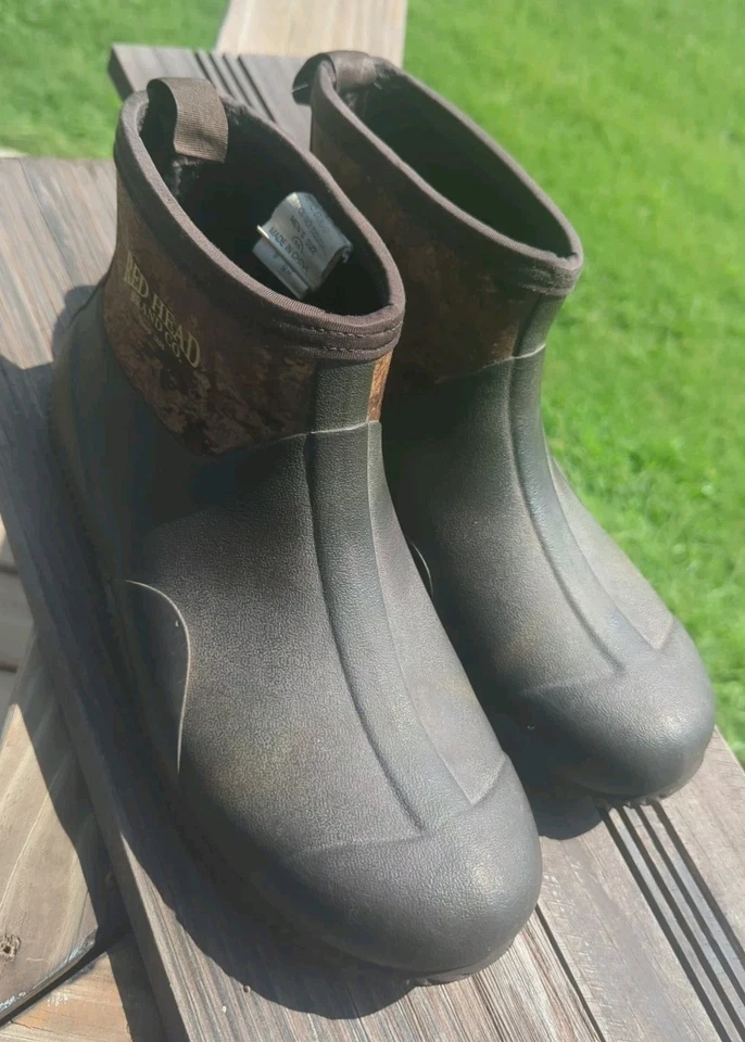 Botas bajas de goma Red Head Brand Mallard camufladas para hombre talla 11 usadas listas para usar Foto 3 de 4