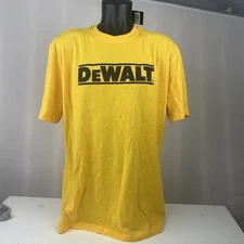 NWT DEWALT GOLD T-SHIRT Tool Garage Parts Car Construction Tools Drill L