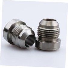 -8 AN Male Weld On Bung Fitting Steel 2PCS 8AN - 2PCS Natural