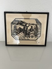 Lotte Gützlaff Scherenschnitt Papier 1920er Jahre Original Burschenherrlichkeit