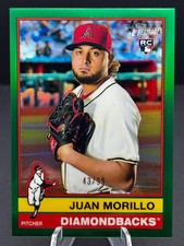 2025 Topps Heritage High Number - Juan Morillo #581 Chrome Green Border /99
