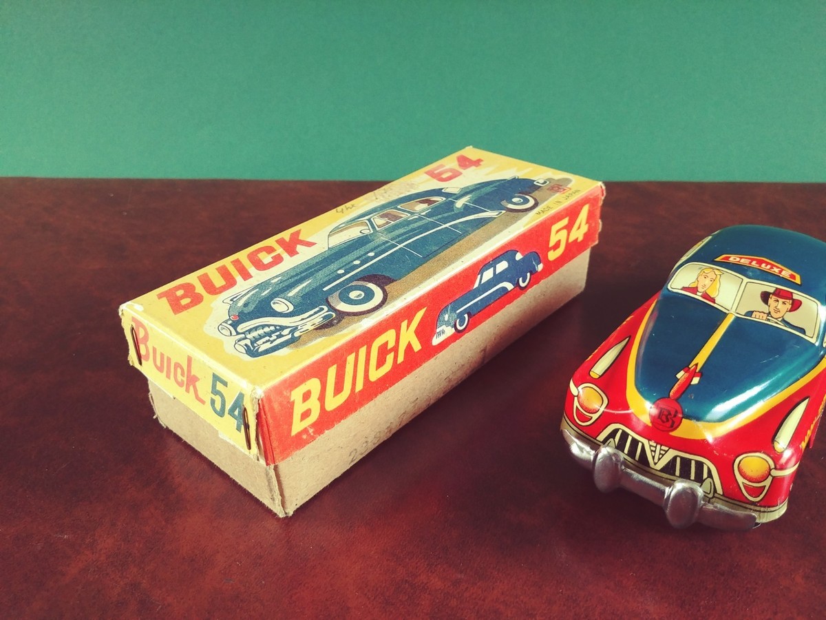 1950's Bandai Japan Tin Friction 54 Buick Moon Bird Deluxe