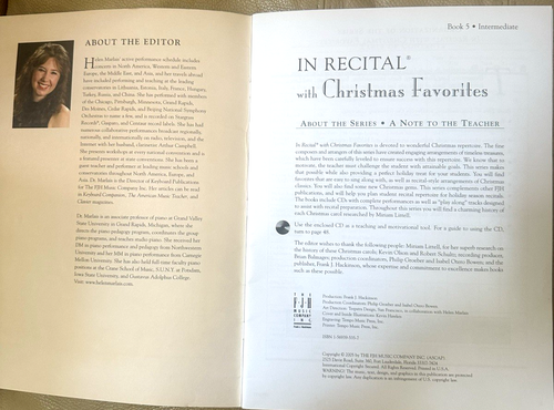 In Recital with Christmas Favorites - Book 5 Intermediate Piano - MISSING CD - Bild 3 von 6
