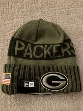 NEW ERA GREEN BAY PACKERS 2025 NFL SALUTE TO SERVICE ADULT KNIT HAT CAP NEW NWT