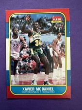 1986/1987 Fleer Basketball #72 Xavier McDaniel Card