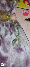Barbie Vintage Purple Satin Dress Tagged Combine Postage